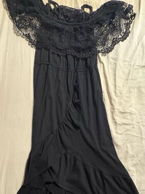 Black Boho off the shoulder dress size L